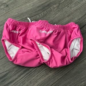 3-4T swim bottoms pink 2 count